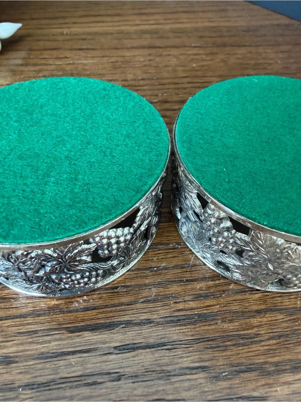Silver Grape Motif Candle Holder Pair - Home‎ Accents